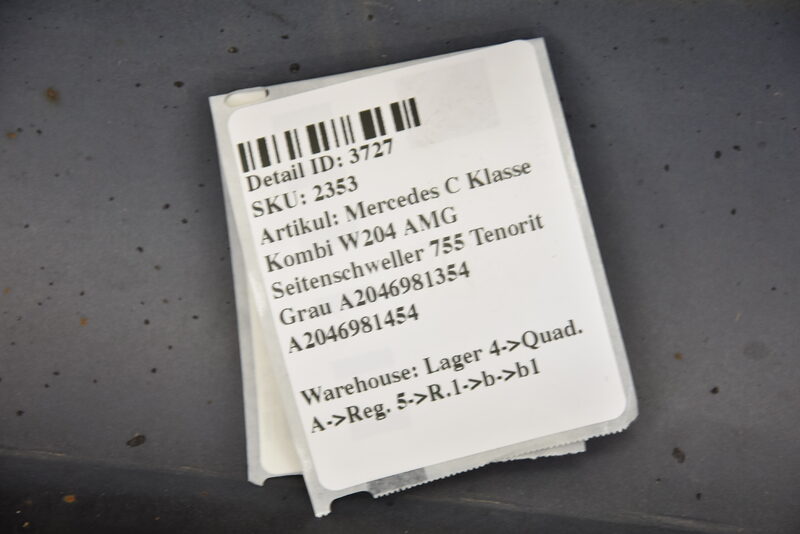 Mercedes C Klasse Kombi W204 AMG Seitenschweller 755 Tenorit Grau Bild 7