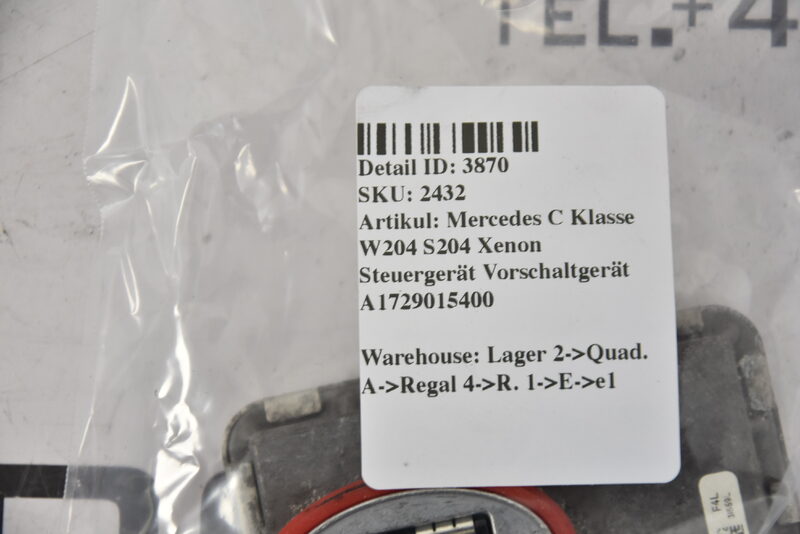 Mercedes C Klasse W204 S204 Xenon Steuergerät Vorschaltgerät  A1729015400 Bild 3