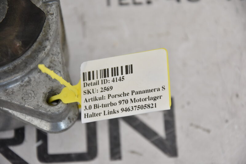 Porsche Panamera S 3.0 Bi-turbo 970  Motorlager Halter Links 94637505821 Bild 4