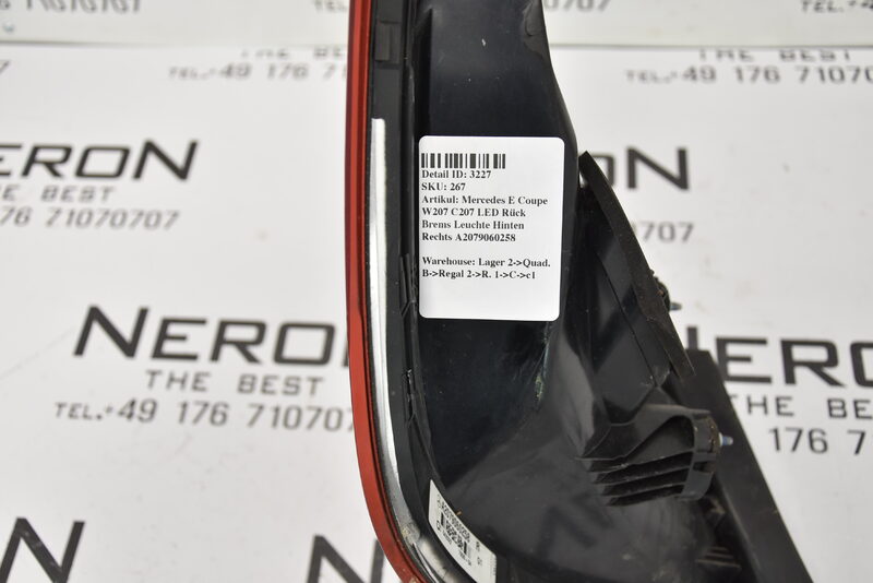 Mercedes E Coupe W207 C207 LED Rück Brems Leuchte Rechts A2079060258 Bild 4