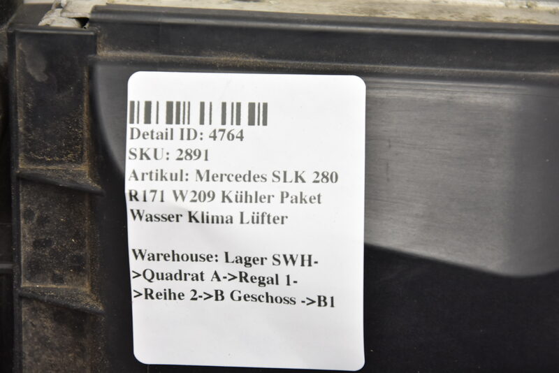 Mercedes SLK 280 R171 W209 Kühler Paket Wasser Klima Lüfter Bild 5