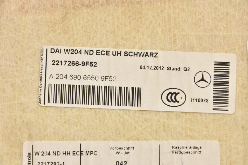 Mercedes C Limo W204 Dachhimmel Himmel Schwarz Set A2046906550 Bild 7
