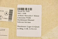 Mercedes C Limo W204 Dachhimmel Himmel Schwarz Set A2046906550 Bild 10
