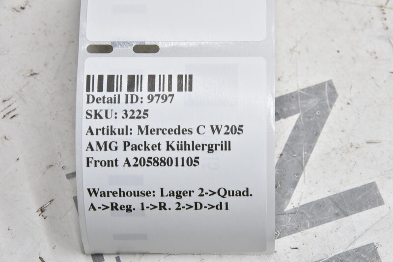 Mercedes C Klasse W205 AMG Packet Kühlergrill Front A2058801105 Bild 4