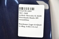 Mercedes SL R230 Motorhaube Haube 359 tansanitblau Bild 3