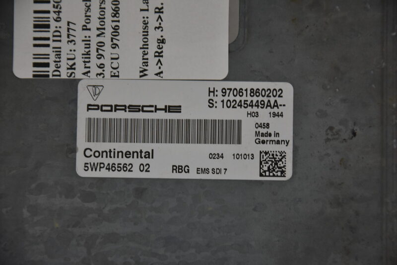 Porsche Panamera 3.6 970 Motorsteuergerät ECU 97061860202 Bild 4