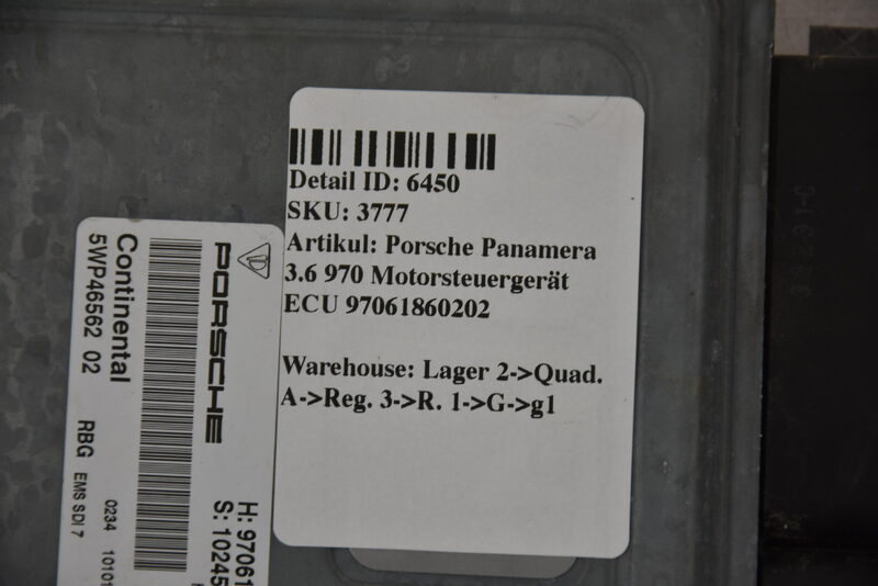 Porsche Panamera 3.6 970 Motorsteuergerät ECU 97061860202 Bild 5