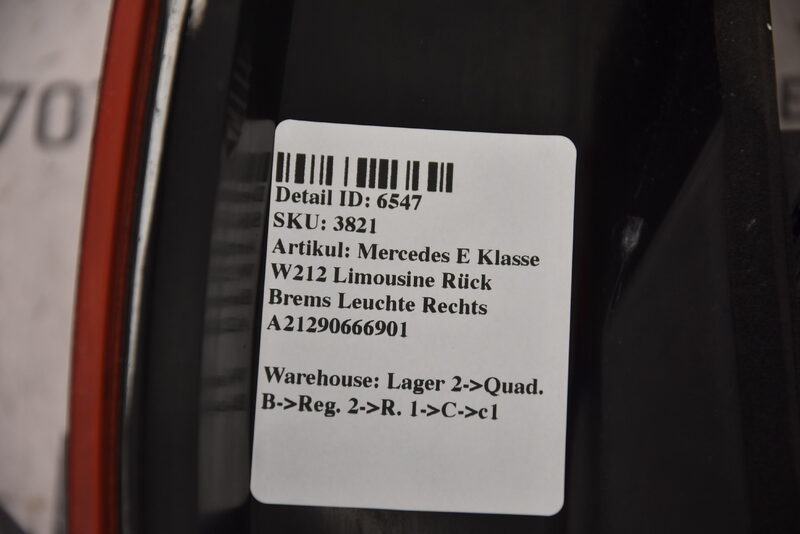 Mercedes E Klasse W212  Limousine LED Rück Brems Leuchte Rechts A21290666901 Bild 5