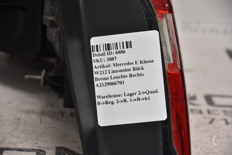 Mercedes E Klasse W212 Limousine Rück Brems Leuchte Rechts A2129066701 Bild 5