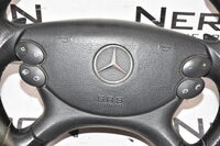 Mercedes CLK W209 E W211 CLS W219 R230 SL AMG Packet Lenkrad Leder Schwarz Bild 2