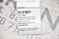 Mercedes CLK W209 E W211 CLS W219 R230 SL AMG Packet Lenkrad Leder Schwarz Bild 8