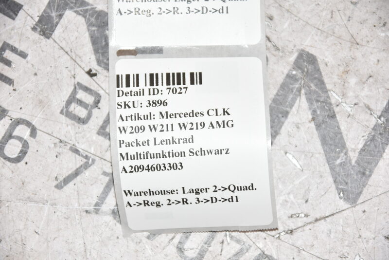 Mercedes CLK W209 W211 W219 AMG Packet Lenkrad Multifunktion Schwarz A2094603303 Bild 8