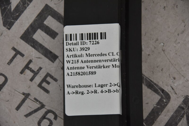 Mercedes CL C215 W215 Antennenverstärker Antenne Verstärker Modul A2158201589 Bild 5