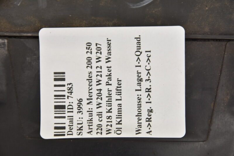 Mercedes 200 250 220 cdi W204 W212 W207 W218 Kühler Paket Wasser Öl Klima Lüfter Bild 4