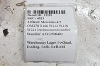 Mercedes 4.7 OM278 X166 W212 W218 W221 Drehmomentwandler Wandler A2312500402 Bild 6