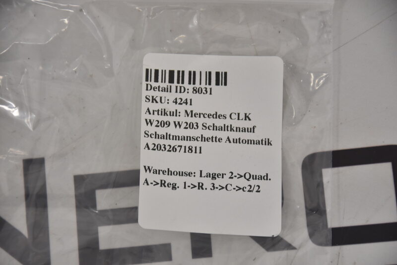Mercedes CLK W209 W203 Schaltknauf Schaltmanschette Automatik A2032671811 Bild 9