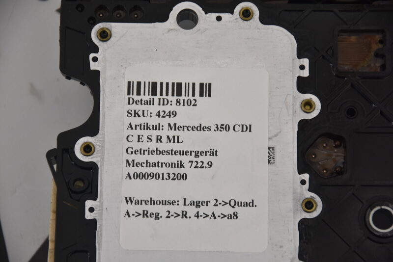 Mercedes 350 CDI C E S R ML Getriebesteuergerät Mechatronik 722.9 A0009013200 Bild 5