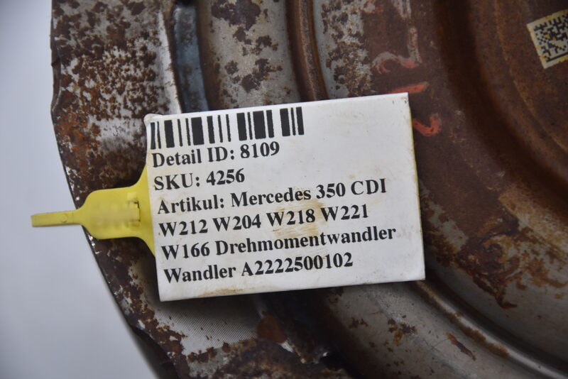 Mercedes 350 CDI W212 W204 W218 W221 W166 Drehmomentwandler Wandler A2222500102 Bild 6