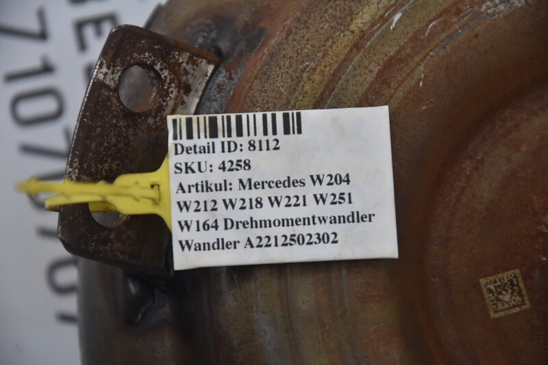 Mercedes W204 W212 W218 W221 W251 W164 Drehmomentwandler Wandler A2212502302 Bild 7