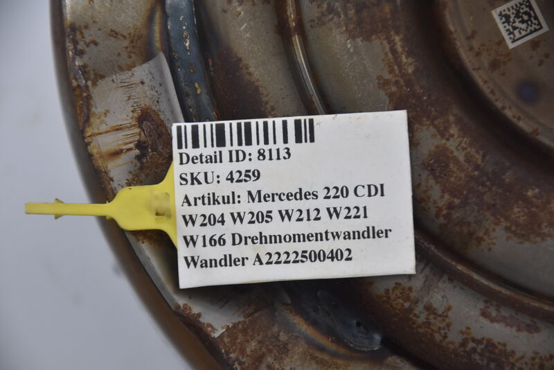 Mercedes 220 CDI W204 W205 W212 W221 W166 Drehmomentwandler Wandler A2222500402 Bild 6