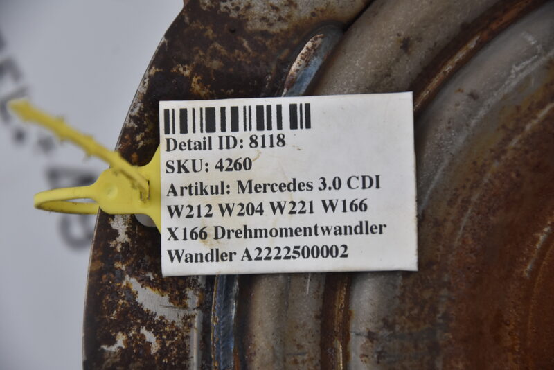 Mercedes 3.0 CDI W212 W204 W221 W166 X166 Drehmomentwandler Wandler A2222500002 Bild 6