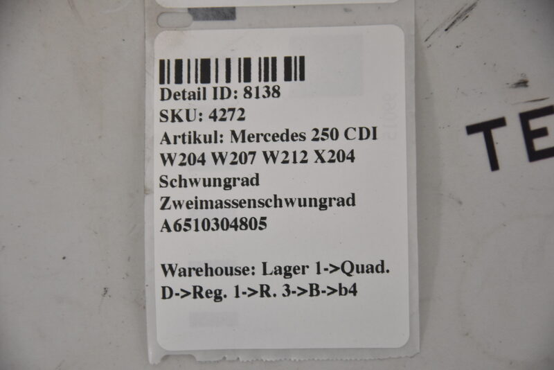 Mercedes 250 CDI W204 W207 W212 X204 Schwungrad Zweimassenschwungrad A6510304805 Bild 6