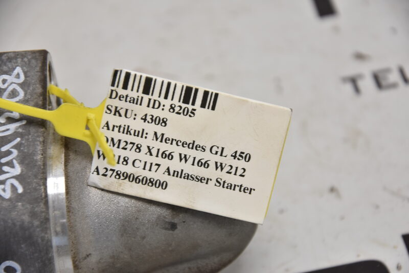 Mercedes GL 450 OM278 X166 W166 W212 W218 C117 Anlasser Starter A2789060800 Bild 6