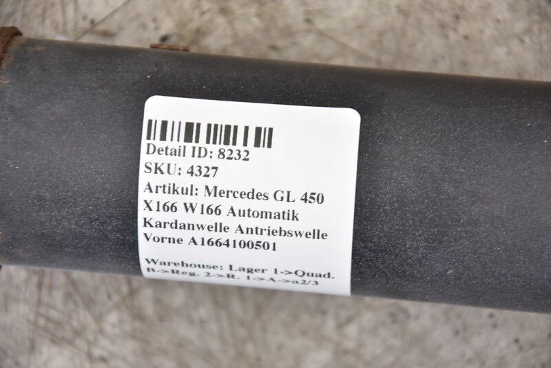 Mercedes GL 450 X166 W166 Automatik Kardanwelle Antriebswelle Vorne A1664100501 Bild 5