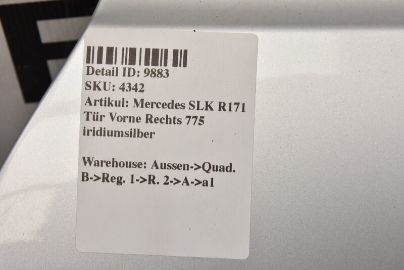 Mercedes SLK R171 Tür Vorne Rechts 775 iridiumsilber Bild 7
