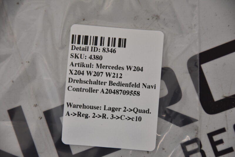 Mercedes W204 X204 W207 W212 Drehschalter Bedienfeld Navi Controller A2048709558 Bild 5