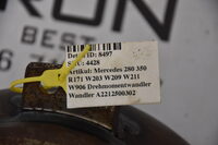 Mercedes 280 350 R171 W203 W209 W211 W906 Drehmomentwandler Wandler A2212500302 Bild 5