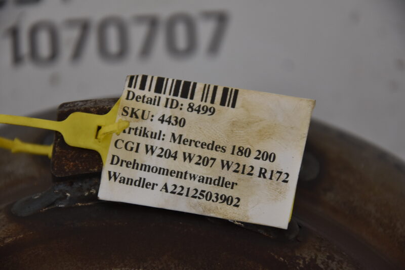 Mercedes 180 200 CGI W204 W207 W212 R172 Drehmomentwandler Wandler A2212503902 Bild 5