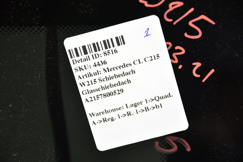 Mercedes CL C215 W215 Schiebedach Glasdach Glasschiebedach A2157800529 Bild 7