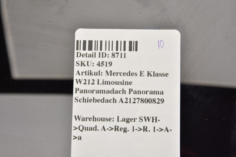 Mercedes E Klasse W212 Limousine Panoramadach Panorama Schiebedach A2127800829 Bild 10