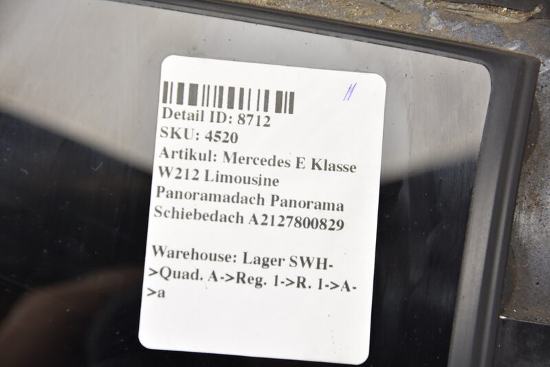Mercedes E Klasse W212 Limousine Panoramadach Panorama Schiebedach A2127800829 Bild 10