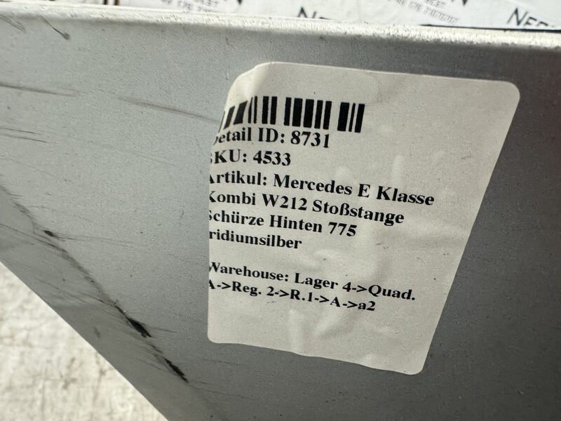 Mercedes E Kombi W212 Stoßstange Schürze Hinten 775 iridiumsilber Bild 7