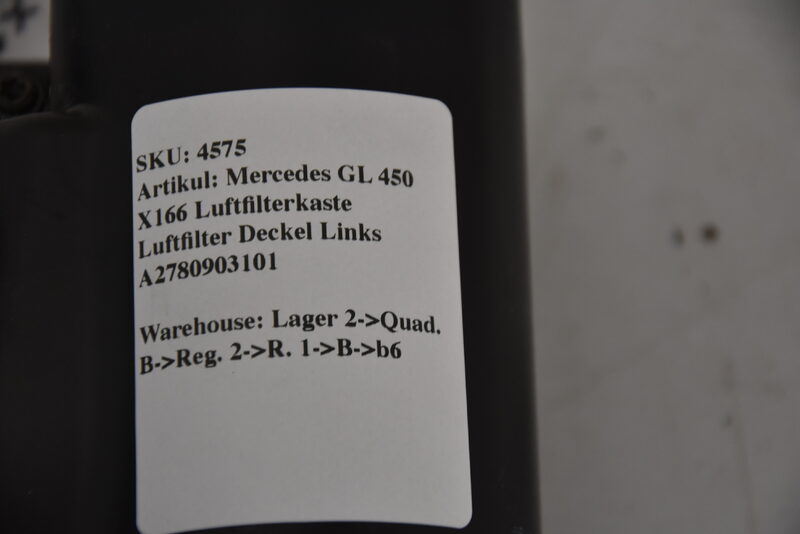 Mercedes GL 450 X166 Luftfilterkasten Luftfilter Deckel Links A2780903101 Bild 8
