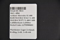 Mercedes CL S600 SL R230 MAYBACH Luftfilter Kasten Deckel Links A2750900601 Bild 7