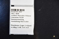 Mercedes S Klasse Long W220 Innenausstattung Ausstattung Sitze Leder Bild 10