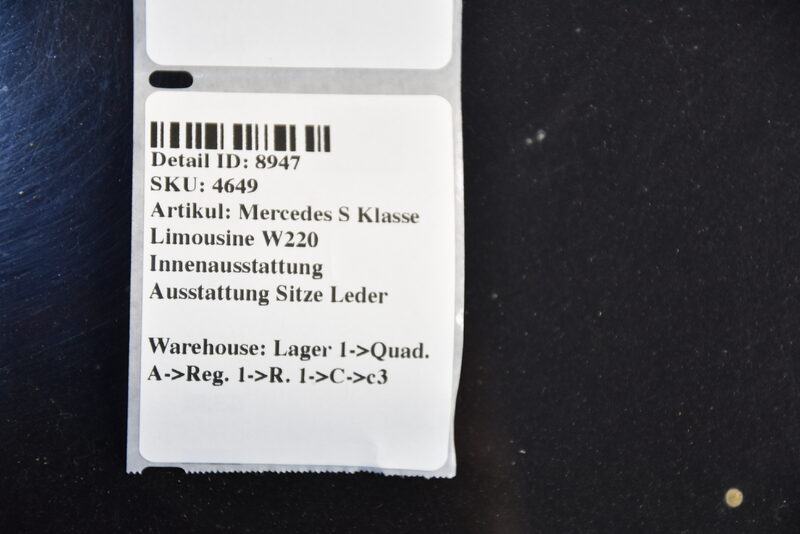 Mercedes S Klasse Long W220 Innenausstattung Ausstattung Sitze Leder Bild 10
