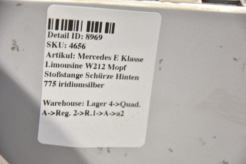 Mercedes E Klasse Limo W212 Mopf Stoßstange Schürze Hinten silber Bild 9