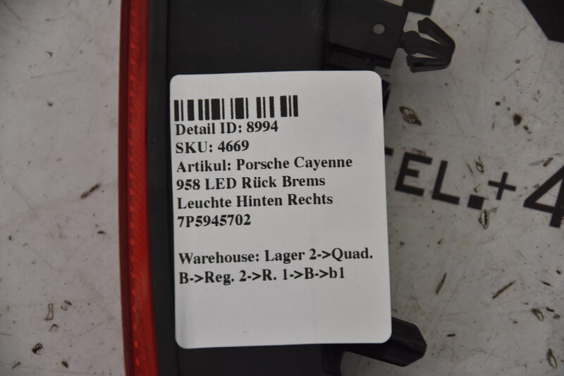 Porsche Cayenne 958 LED Rück Brems Leuchte Hinten Rechts 7P5945702 Bild 7