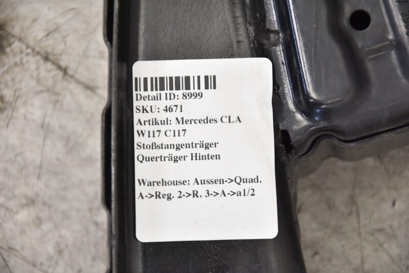 Mercedes CLA W117 C117 Stoßstangenträger Querträger Hinten Bild 4
