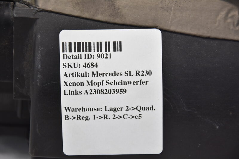 Mercedes SL R230 Xenon Mopf Scheinwerfer Links A2308203959 Bild 10