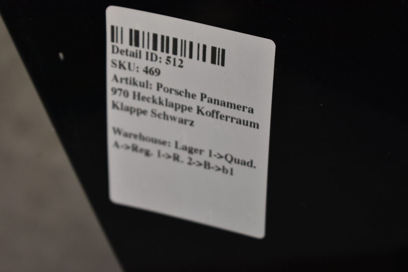 Porsche Panamera 970 Heckklappe Kofferraum Klappe Schwarz Bild 7