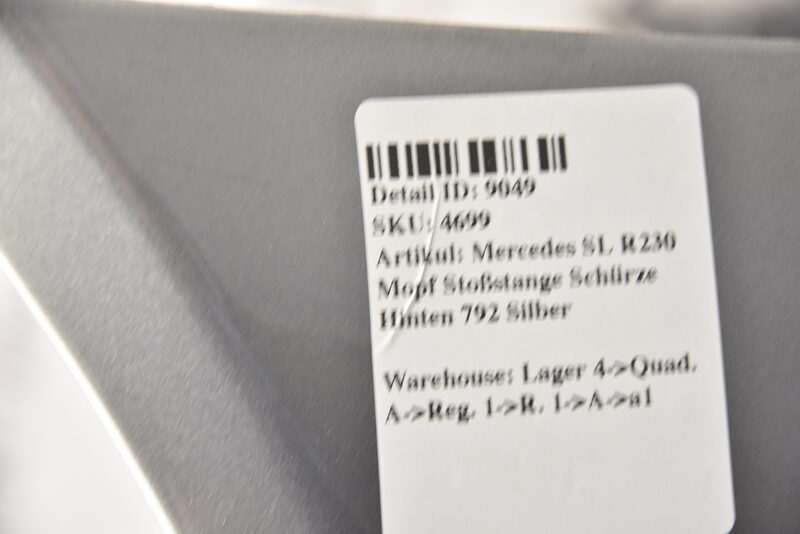 Mercedes SL R230 Mopf Stoßstange Schürze Hinten 792 Silber Bild 10