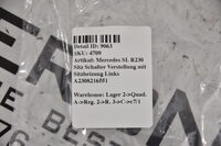 Mercedes SL R230 Sitz Schalter Verstellung mit Sitzheizung Links A2308216551 Bild 4