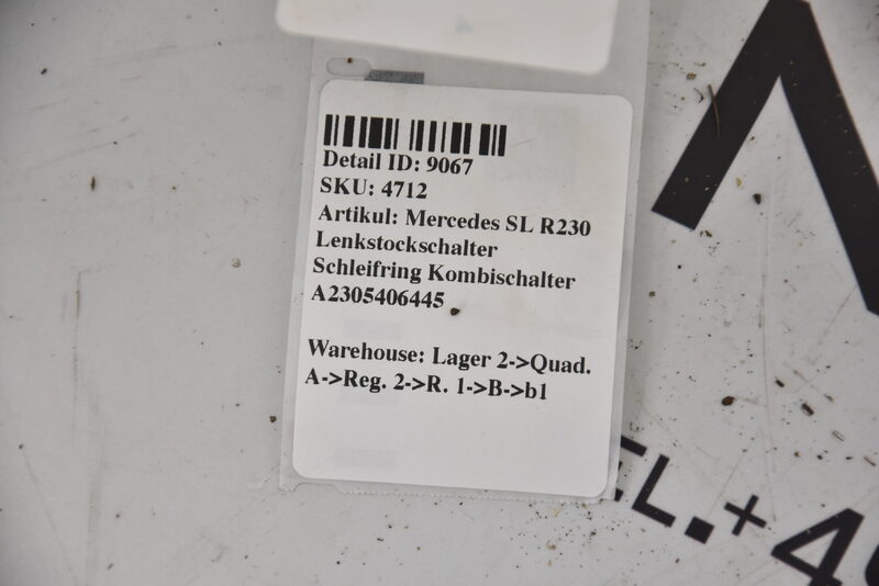 Mercedes SL R230 Lenkstockschalter Schleifring Kombischalter A2305406445 Bild 8