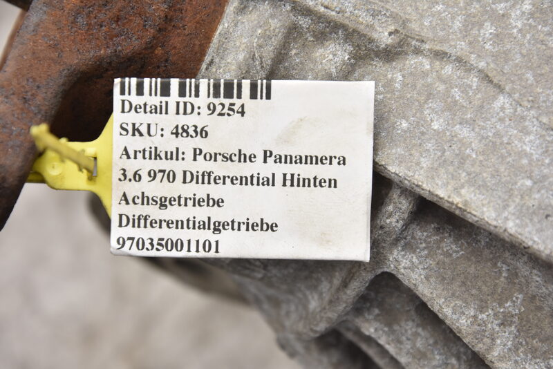 Porsche Panamera 3.6 970 Differential Hinten Differentialgetriebe 97035001101 Bild 9