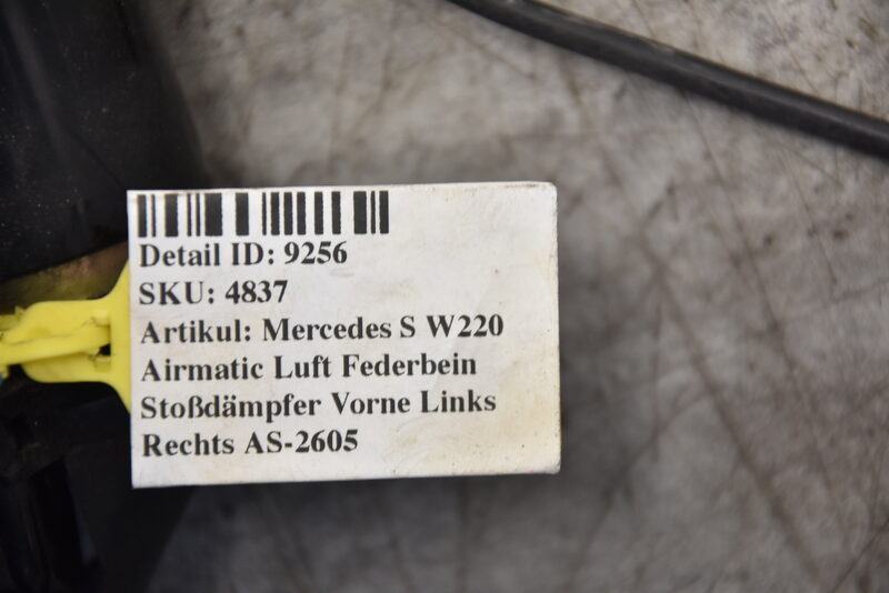 Mercedes S W220 Airmatic Luft Federbein Stoßdämpfer Vorne Links Rechts AS-2605 Bild 6